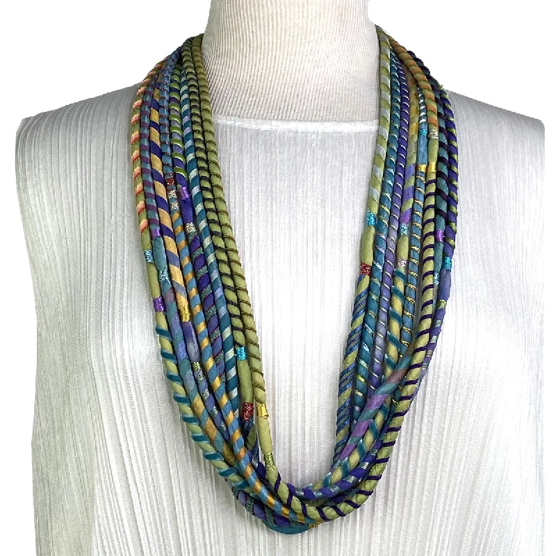 8-STRAND SILK ROPE NECKLACE