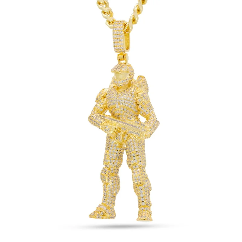 Halo x King Ice - Master Chief Necklace