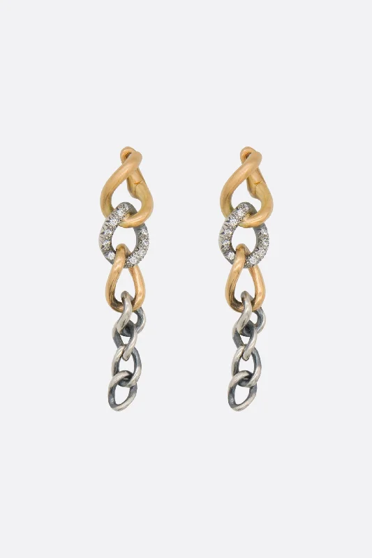 Humete Gradation Chain earrings