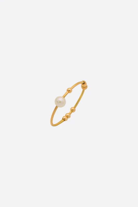 Toi Perla Oro thin ring