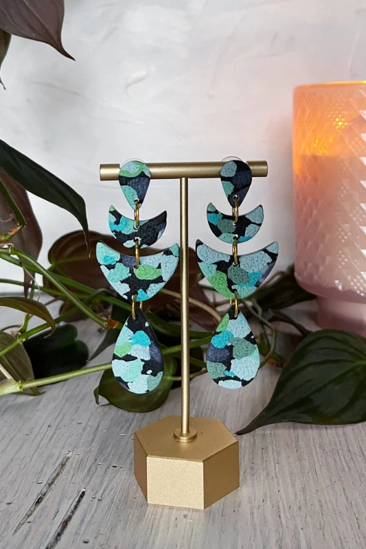 Lunar Earrings - Mint