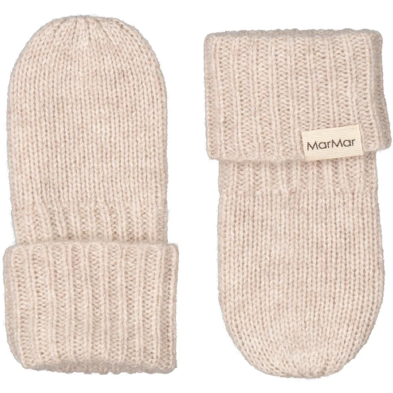 MarMar Cashmere Sand Melange Alvilda Baby Mittens