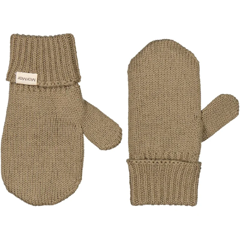 MarMar Cotton Wool Acc Khaki Alvilda Mittens