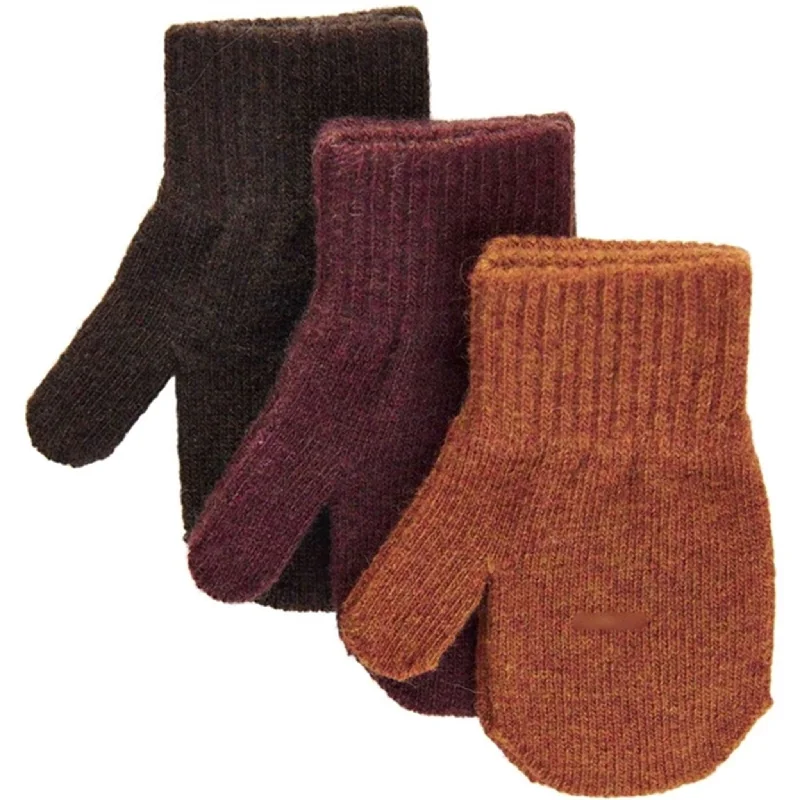 Mikk-Line Magic Mittens 3-Pack Decadent Chocolate Ginger Bread Java