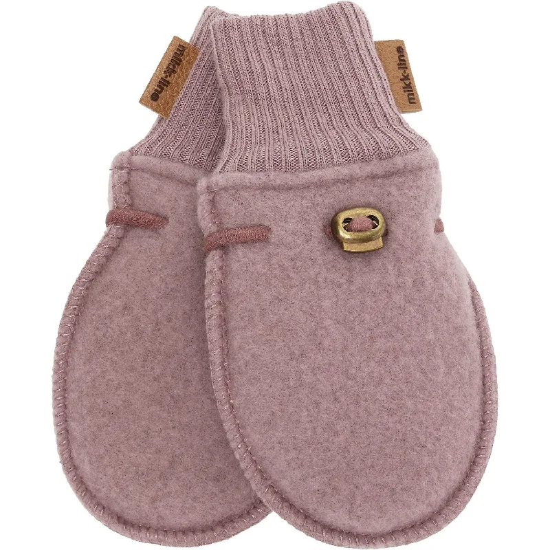 Mikk-Line Twilight Mauve Wool Mittens