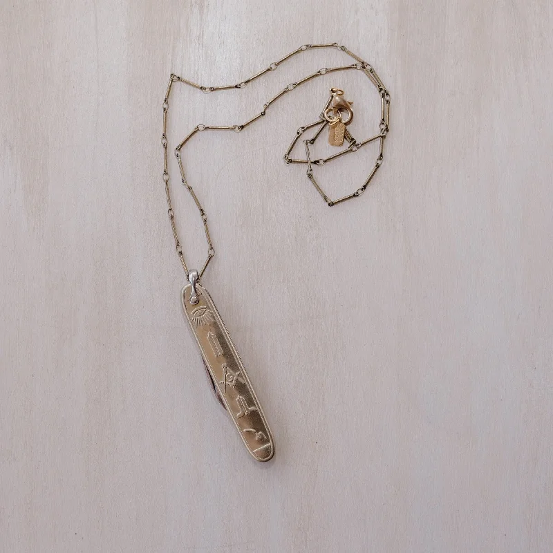 Necklace: Masonic Knife Pendant