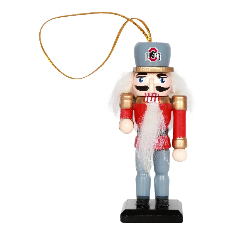 Ohio State Buckeyes Nutcracker Red Ornament