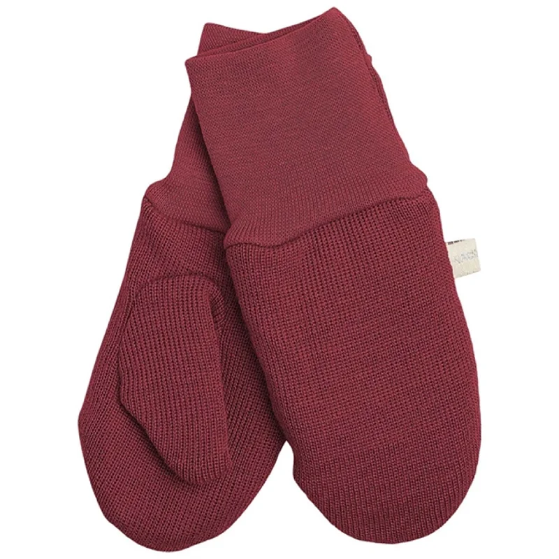 Racing Kids Mittens Dark Rose