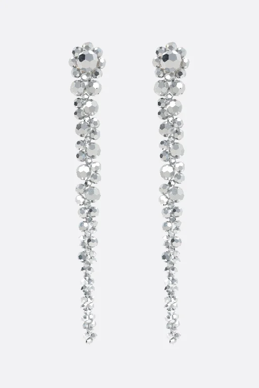 crystal-embellished drip earrings