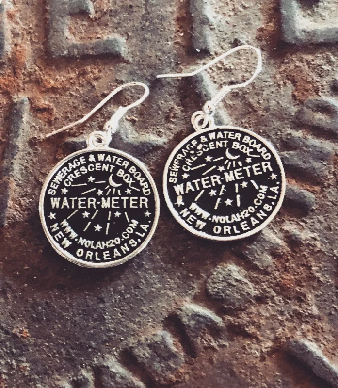 New Orleans Water Meter Earrings - Sewerage and Water Board