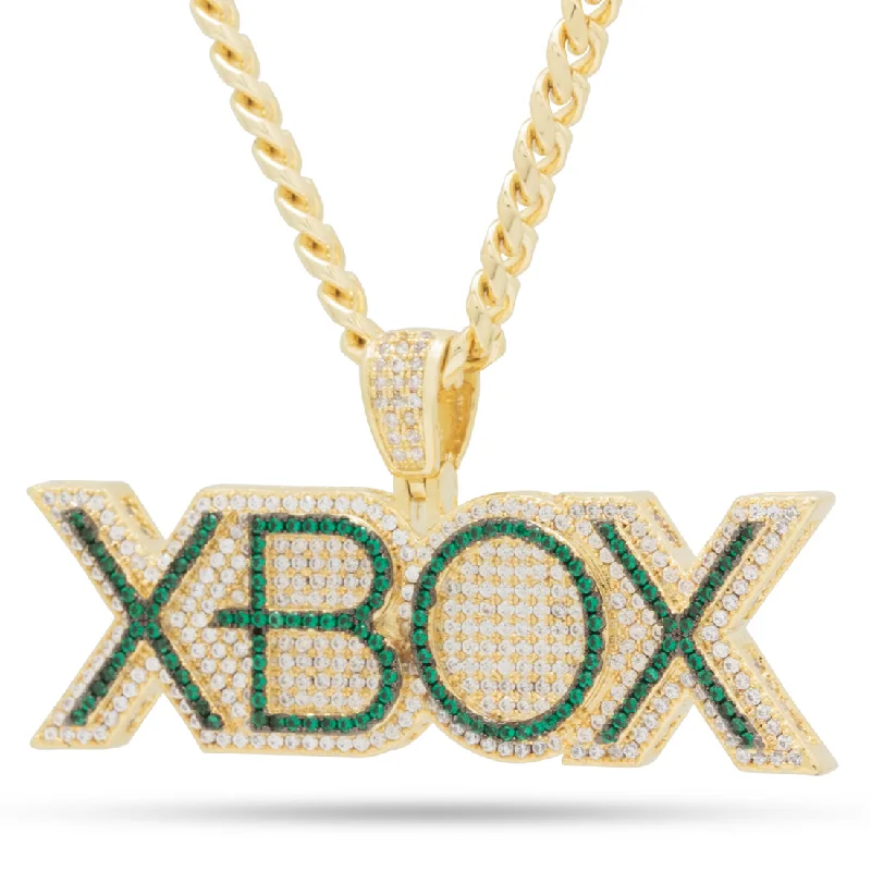 Xbox x King Ice - Emerald Xbox Logo Necklace