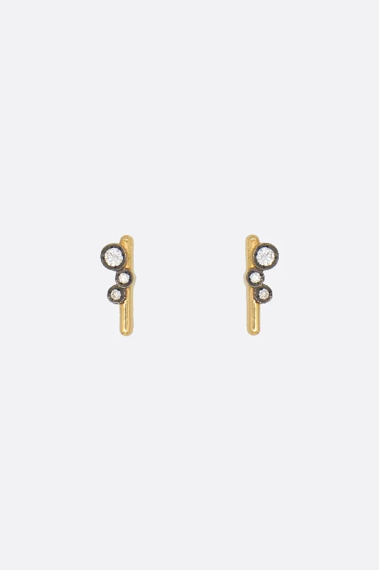 Celeste 3 18k gold earrings