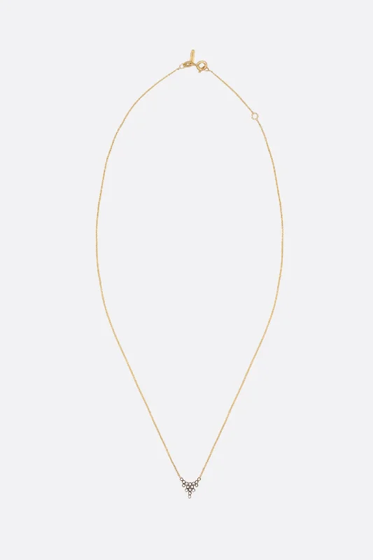 Mini Pétale 18k gold necklace