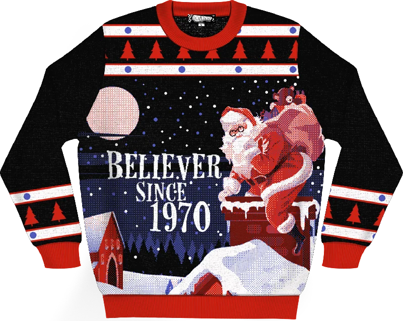 Believer Since 1970 Knitted Christmas Sweater