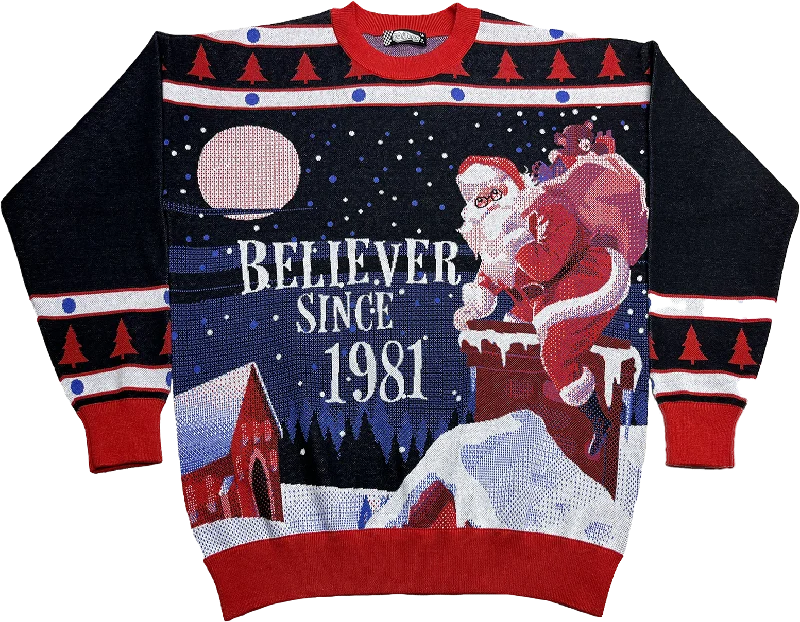 Believer Since 1981 Knitted Christmas Sweater