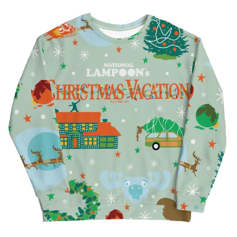 National Lampoon's Christmas Vacation Illustrations Crew Neck Sweatshirt