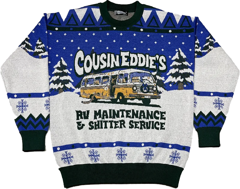 Cousin Eddie's RV Maintenance Christmas Vacation Knitted Sweater