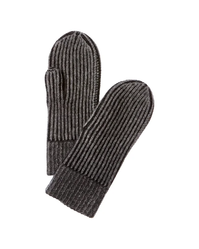 Forte Cashmere Plaited Cashmere Mittens