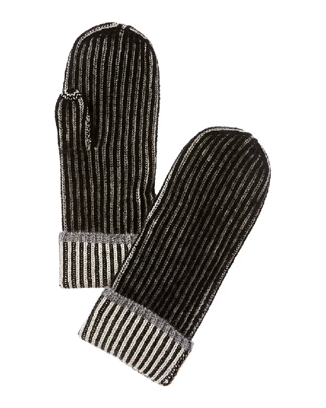 Forte Cashmere Plaited Cashmere Mittens