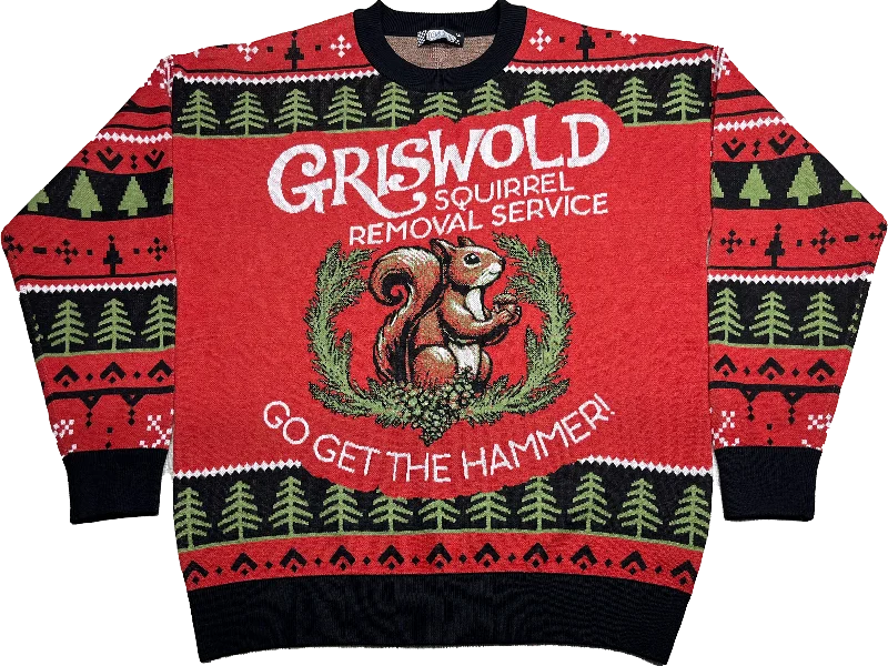 Griswold Squirrel Removal Service Christmas Vacation Knitted Sweater