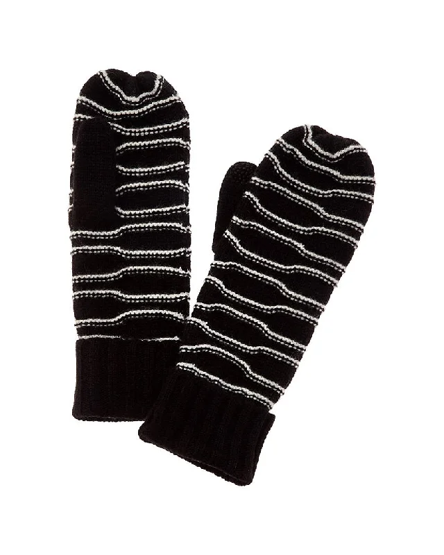 Hannah Rose Bark Stitch Cashmere Mittens