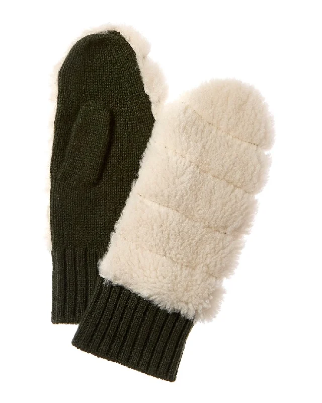 Hannah Rose Cashmere Sherpa Mittens