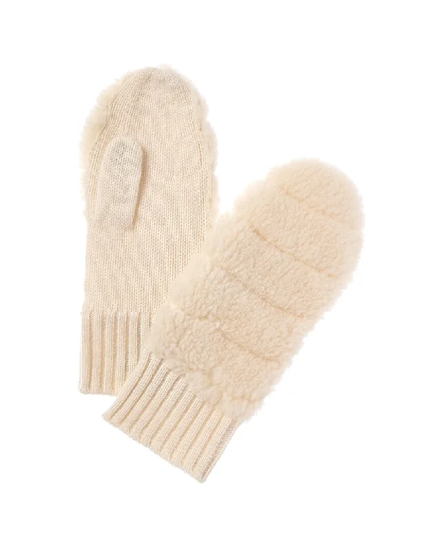 Hannah Rose Cashmere Sherpa Mittens