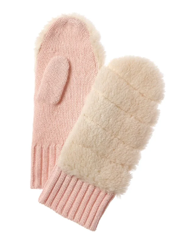 Hannah Rose Cashmere Sherpa Mittens