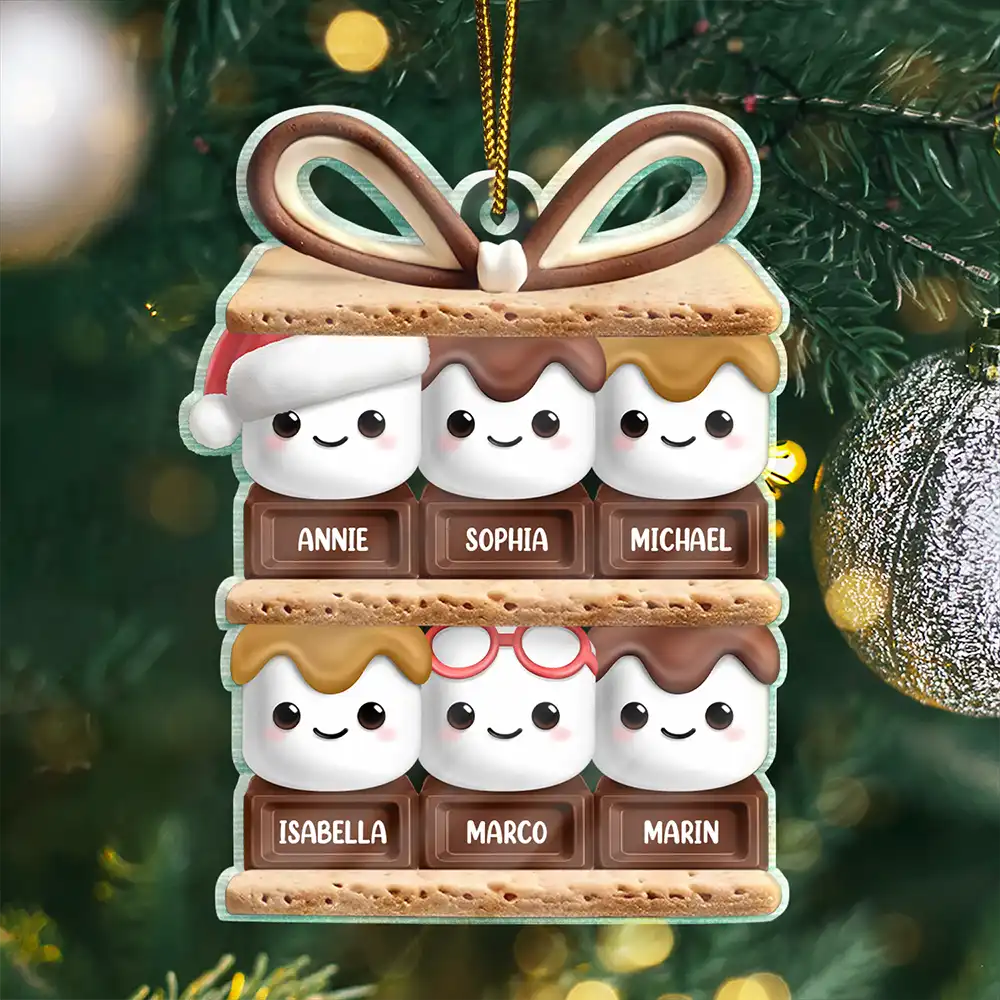 Happy Smores - Personalized Cutout Acrylic Ornament