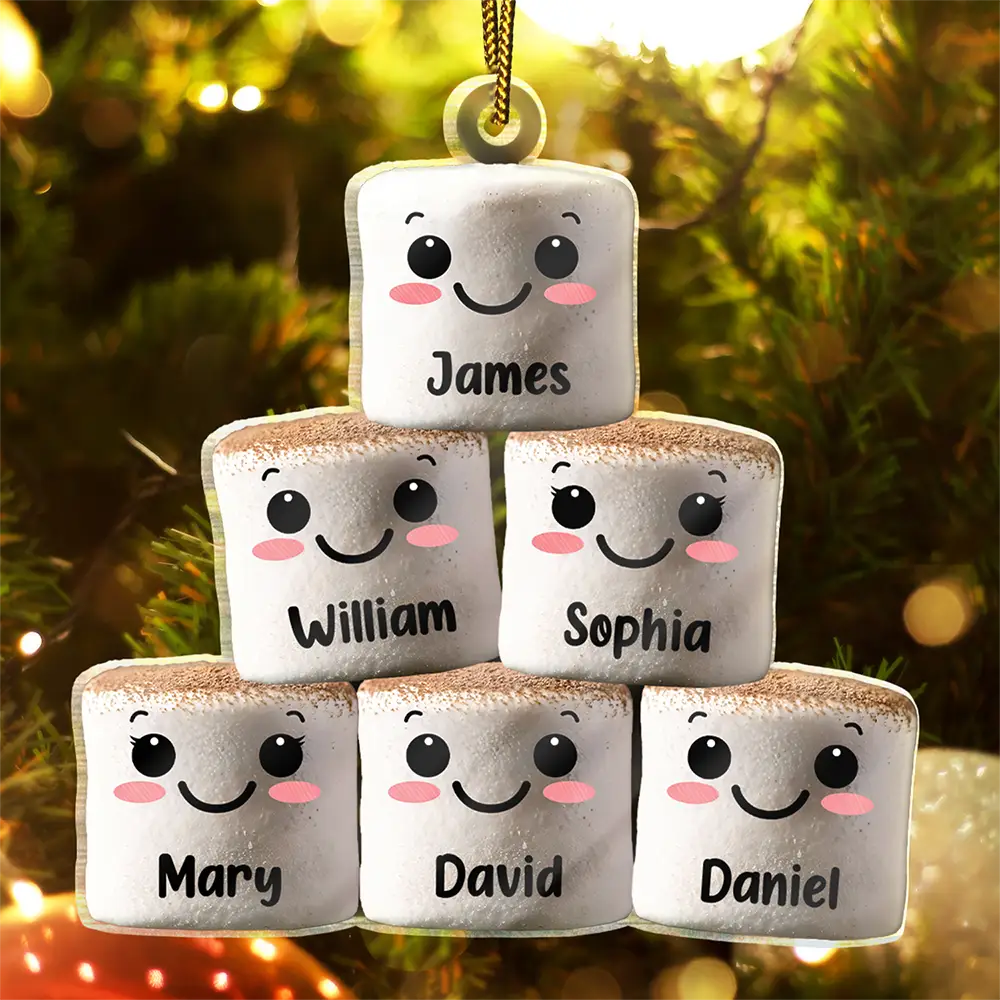 It's A Marshmallow World In The Winter - Personalized Cutout Acrylic Ornament