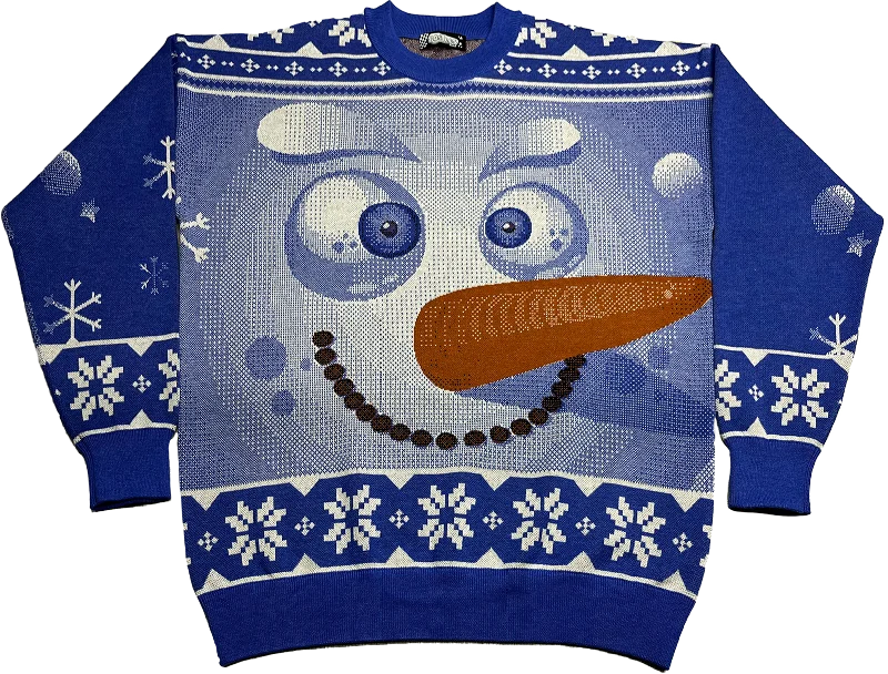 Snowman Knitted Christmas Sweater