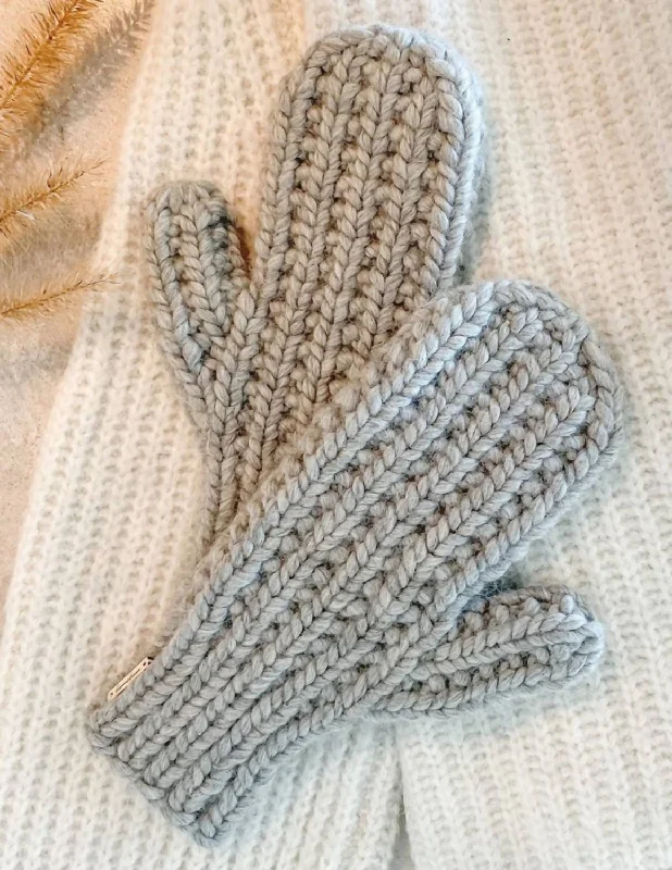 The Oxford Mittens In Heather Gray