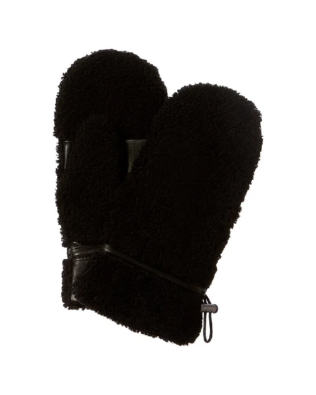 Vince Natural Shearling Mittens