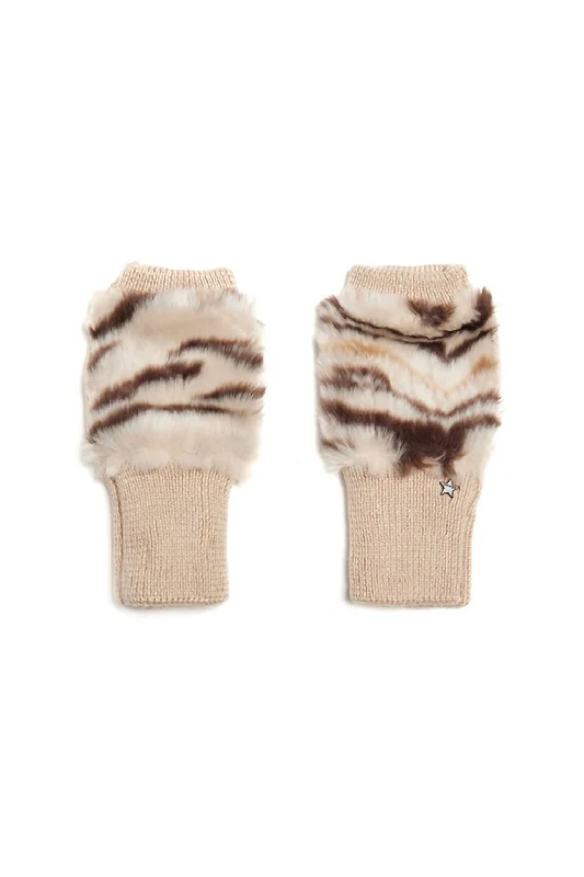 Women's Buffalo Mittens In Ivory Multi