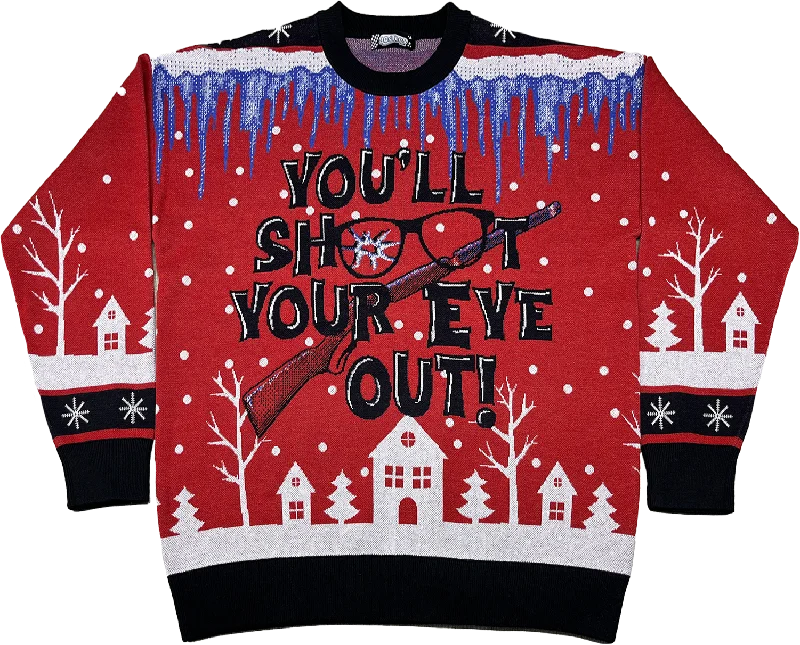 You'll Shoot Your Eye Out Christmas Story Knitted Sweater